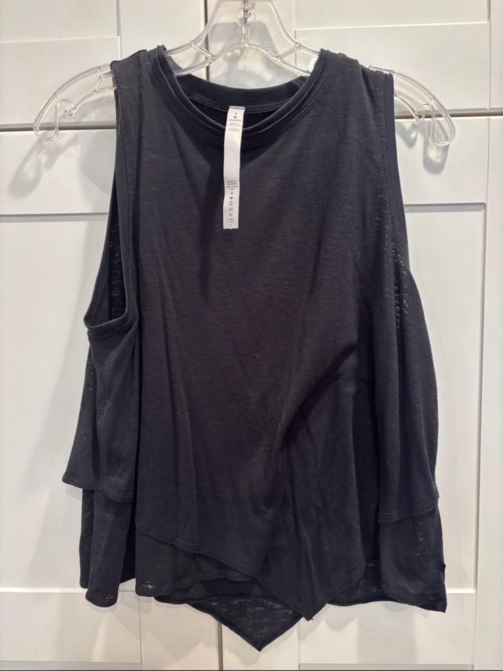 lululemon athletica Black Layered Muscle Tee